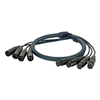 Audio-multi (xlr 1,5m., viervoudig)