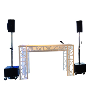 Seeburg Acousticline discoset (1 x Seeburg Acousticline weergaveset, 2 x CDJ2000 Nexus, 1 x DJM800, 1 x DJ booth)