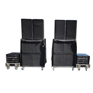 Electro-Voice Deltamax weergave-set II (4 x DML-2181A, 4 x DML-1152A, 2 x amplifierrack met controllers)