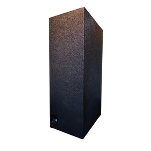 Notebook Katheder op wielen (zwarte spetterlak, HDMI en 230V. aansluiting)