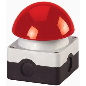Eaton drukschakelaar rood (maak-contact, incl. kabel schuco - powercon)
