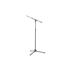 K&M 210/9 microfoon statief zwart met hengel, lang
