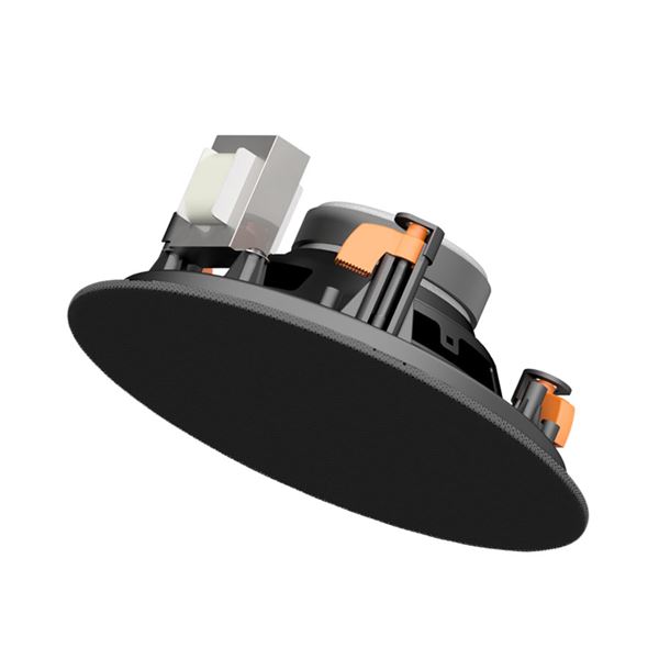 Audac CIRA724i/B Plafondluidspreker (zwart, 100V., 8 0hm, 55Hz. - 20kHz., max 60W., afm. Ø 224 mm x 78 mm.)